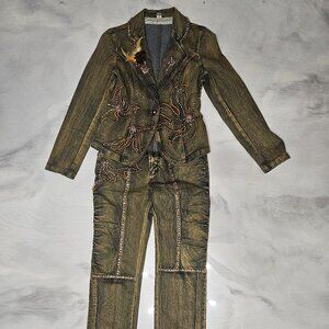 Vintage Michael R Dans Jean Set Small